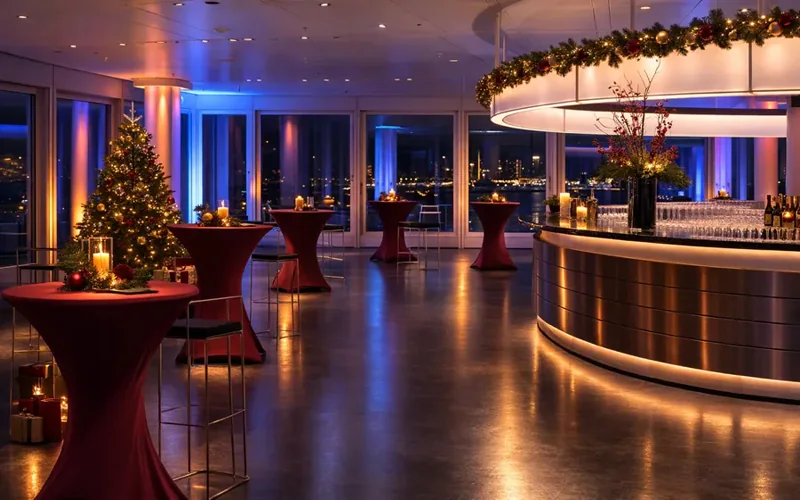 Eine Weihnachtsfeier im Panoramadeck